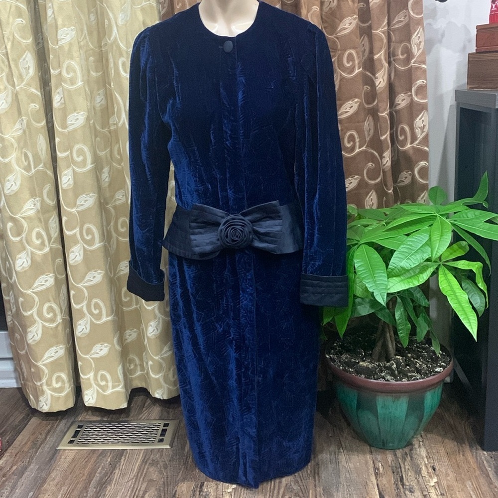 Tom D’auria Vintage Velour Dress